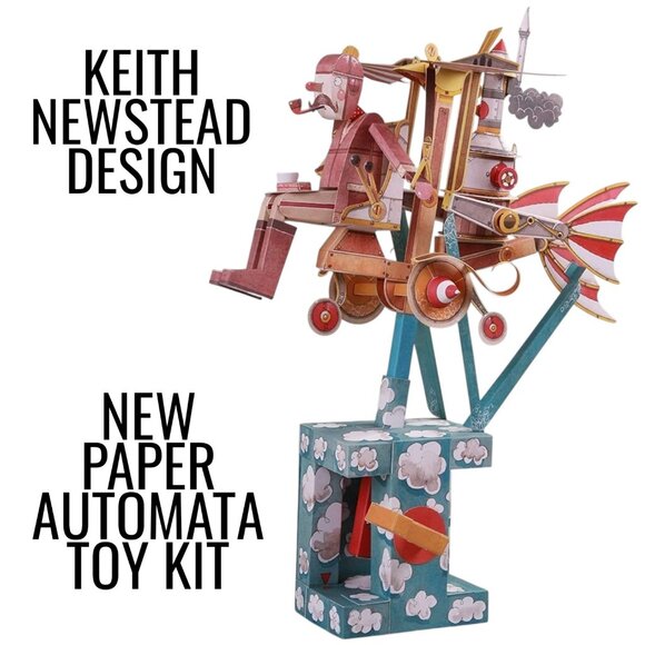 NEW Paper Toy Automatron Automata Papercraft 3D Puzzle Engineering Machine STEM - Picture 1 of 14